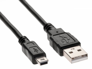 Кабель USB Am/miniBm TELECOM, 1.8m, черный