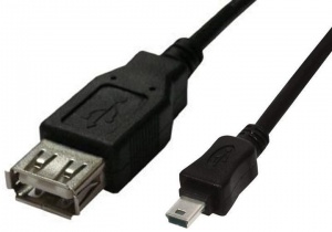 Кабель USB OTG USB(f)/miniUSB (0.2м)