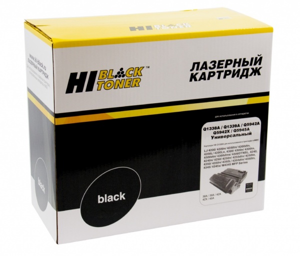 Тонер-картридж  Hi-Black HP LJ4200/4300/4250/4350/4345 20Kуниверсальный