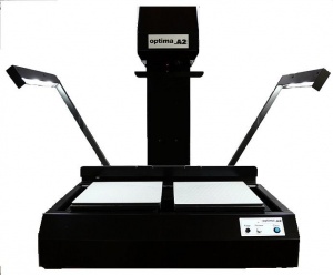 Книжный сканер Optima A2 PT (ручной) c фотокамерой  Canon 800D