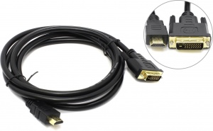 Кабель TELECOM HDMI to DVI-D Dual Link 2м, позолоченные контакты