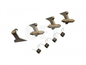 Сепаратор тефлонового вала с пружиной 2A820530 для KYOCERA FS-2000D/3900DN/4000DN/2020D/3920DN/4020D